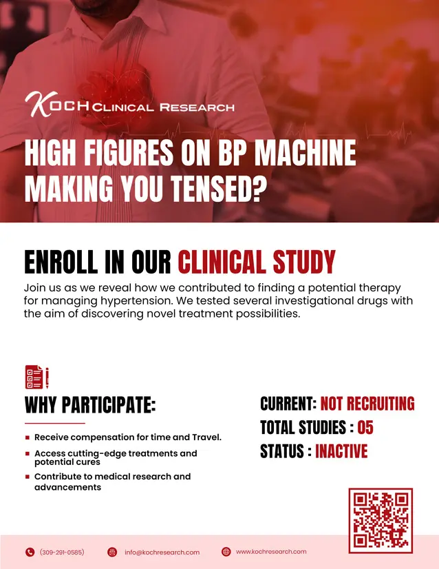 Hypertension (Uncontrolled) Clinical Study Flyer