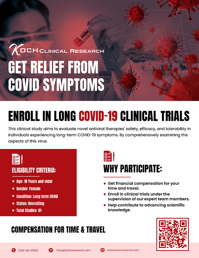 Long COVID 19 Clinical Trials Flyer